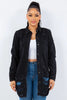 American Bazi Distressed Button Up Long Sleeve Denim Jacket test
