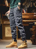 Men's Plus Size Casual Cargo Pants with Elastic Cuff test