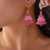 Christmas Tree Dangle Earrings test