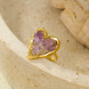18K Gold-Plated Heart-Shaped Ring test