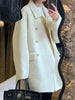 Elegant Double-Breasted Wool-Blend Outerwear test