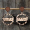Alloy Wooden Dangle Earrings test