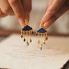 Cloud Dangle Earrings with Colorful Charms test