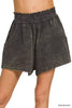 Zenana Washed Double Gauze Shorts test