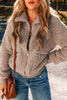 Zip Up Long Sleeve Plush Jacket test