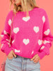 Angel Wings Heart Round Neck Drop Shoulder Sweater test