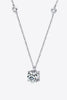 2 Carat Moissanite 4-Prong 925 Sterling Silver Necklace test