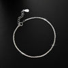 925 Sterling Silver Chain Adjustable Bracelet test
