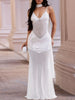 Sequin V-Neck Sheer Mesh Maxi Dress test