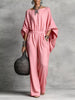Full Size Boat Neck Batwing Sleeve Wide-Leg Jumpsuit Plus Size test