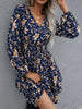 Ivy Lane Floral Layered Surplice Balloon Sleeve Dress test