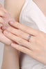 Moissanite 925 Sterling Silver Two-Piece Ring Set test