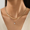 2 Piece Minimalist Design Chain Pendant Necklace test