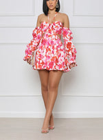 Poppy Fields Cut Out Mini Dress
