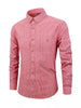 Men's Full Size Striped Casual Button-Down Shirt Plus Size test