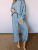 Loose Textured Top and Pants 2pcs Outfit Set test