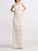 Backless Halter Neck Ruched Maxi Dress test