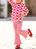 Children's Heart Print Long Sleeve Top and Flared Pants Set test