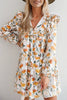 Bohemian Floral Print Ruffle Mini Dress test