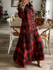 Argyle Print Button-Down Maxi Dress test
