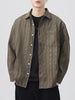 Men's Plus Size Button Up Long Sleeve Shirt test