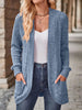 Ribbed Knit Open Front Cardigan with Pockets test