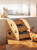 Wooden Pet Stairs with Paw Prints test