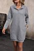 Perfee Collared Neck Snap Front Mini Dress test