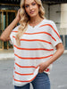 Striped Oversized Casual Sweater with Relaxed Fit test