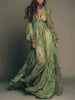 Floral Print V-Neck Maxi Dress test