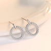 925 Sterling Silver Circle Stud Earrings test