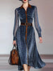 Leopard Print Shirt Dress with Contrast Trim test