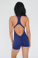I am Limitless Zipper Bodysuit in Navy