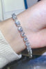 10 Carat Moissanite Platinum-Plated Bracelet test