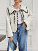 Leopard Trim Contrast Collar Sherpa Jacket test