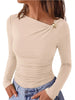 Metal Detail Long Sleeve T-Shirt test