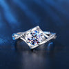 1 Carat 925 Sterling Silver Moissanite Ring test
