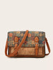 Vintage Pattern PU Leather Crossbody Bag