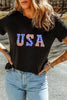 USA Round Neck Short Sleeve T-Shirt test