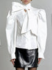 Bow Tie Puffed Sleeves Blouse test