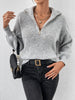 Honey Half Zip Dropped Shoulder Sweater test