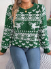 Christmas Element Round Neck Long Sleeve Sweater test