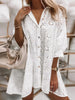 Eyelet Embroidered Button-Down Oversize Shirt test
