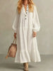 Button Front Tiered Maxi Dress test