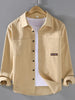Men's Plus Size Button Up Long Sleeve Shirt test