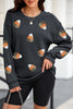 Sequin Round Neck Long Sleeve Sweatshirt test