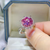 5 Carat Moissanite Halo Engagement Ring test
