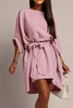 Tie Waist Batwing Sleeve Dress test