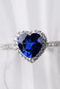 2 Carat Moissanite Heart-Shaped Side Stone Ring test