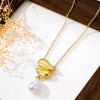 Synthetic Pearl 18K Gold-Plated Alloy Necklace test